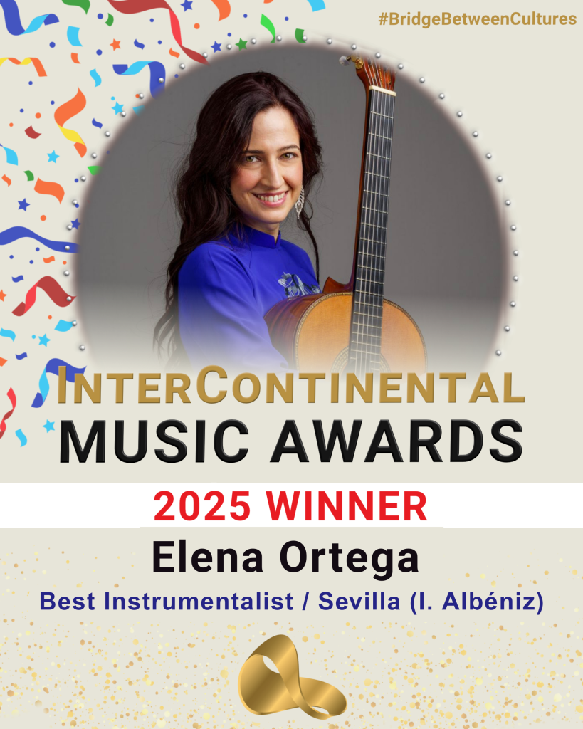 Cartel ganadora InterContinental Music Awards - Elena Ortega